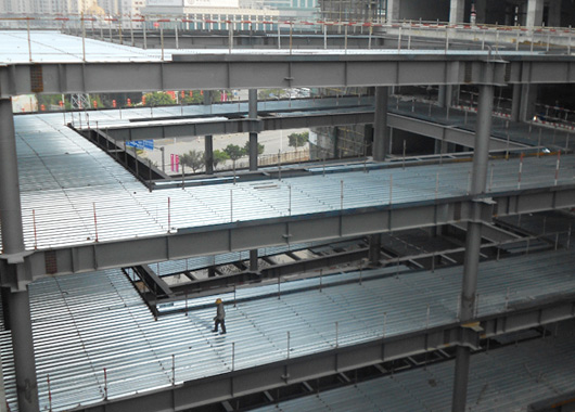 百事食品（上海）生产基地建设项目钢结构施工现场剪影